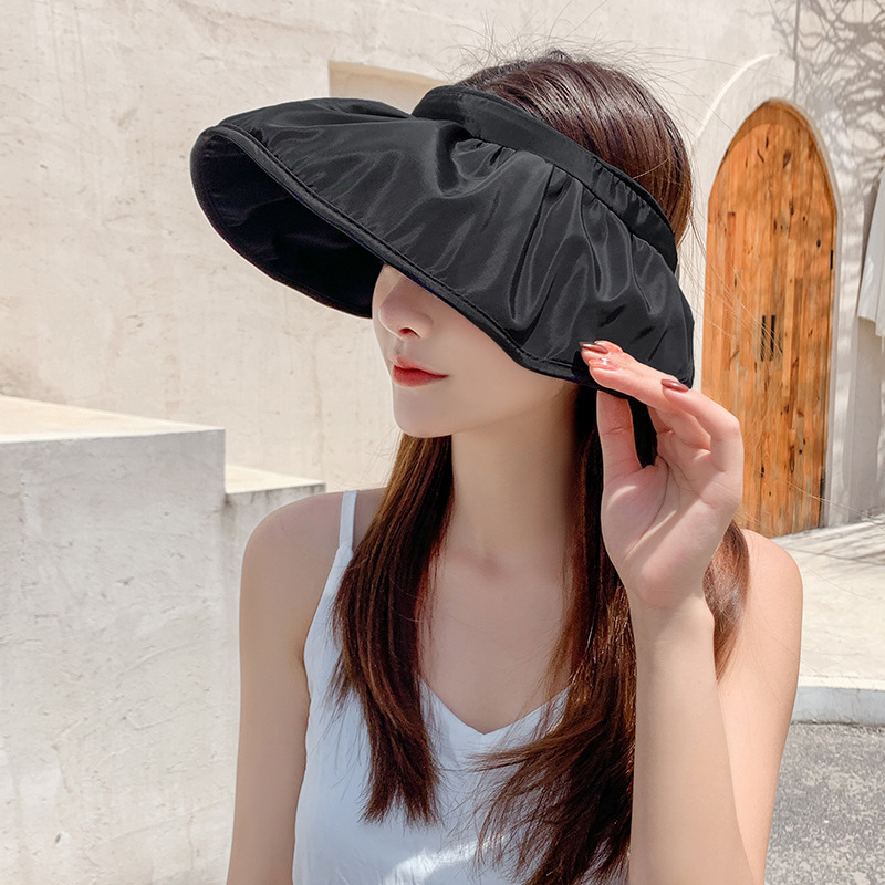 Mũ đi biển nữ nửa đầu rộng vành thời trang chống tia UV cá tính trẻ trung