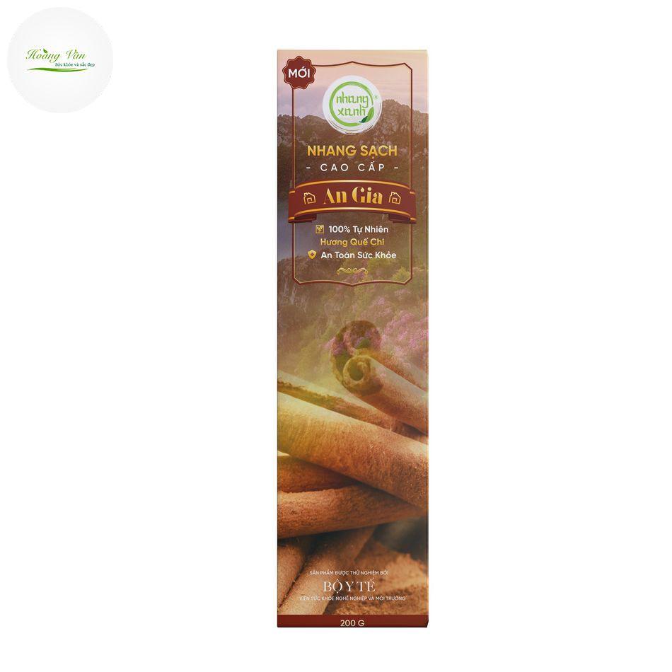 Nhang Xanh An Gia - Hương Quế cao 3 tấc - Hộp 200g