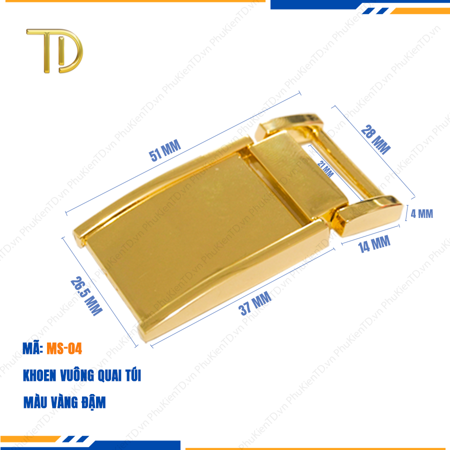 Khoen quai túi xách, Khoen d túi xách cao cấp công nghệ mạ điện độ bền 5-8 năm