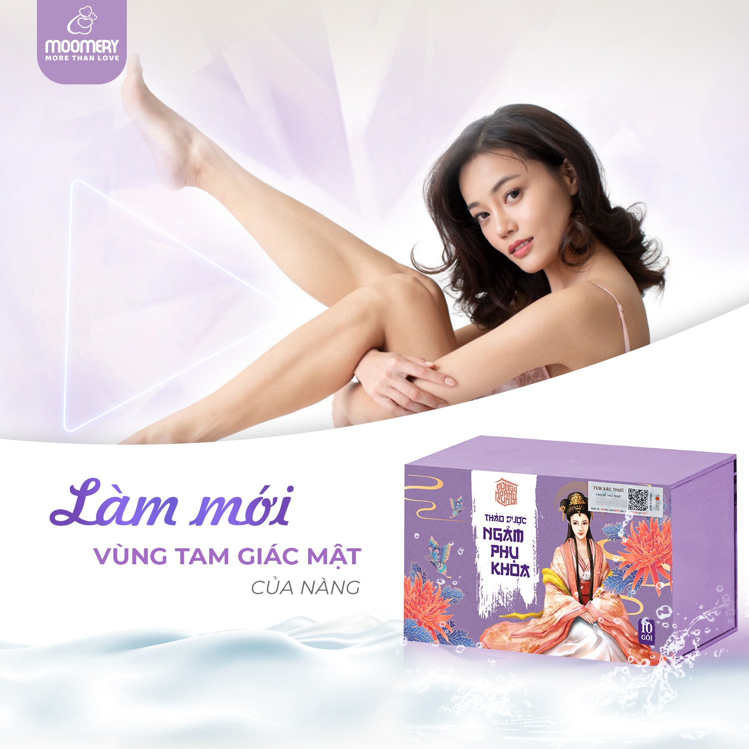 Thảo Dược Ngâm Phụ Khoa - Đông Y Hoàng Cung - Khử Mùi Hôi,  Hỗ Trợ Se Khít, Hồng Vùng Kín