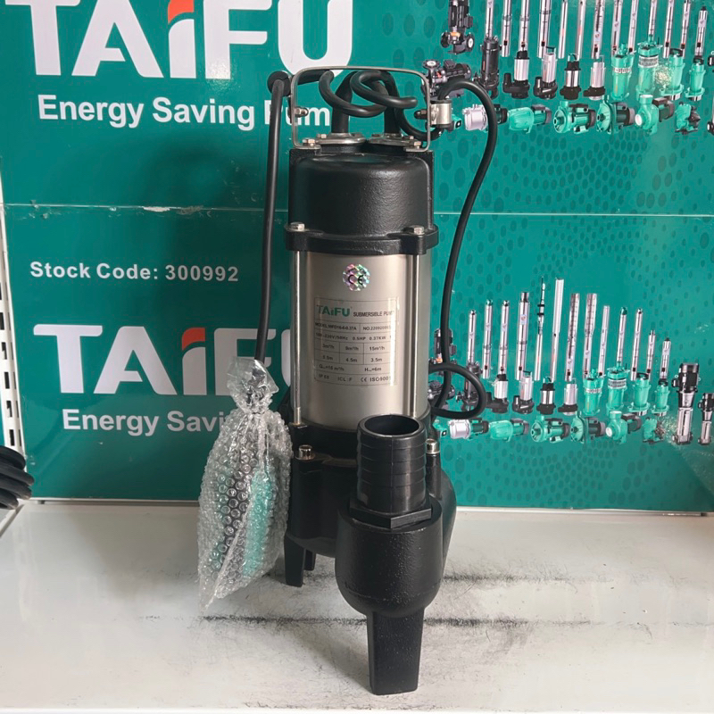 Máy bơm chìm nước thải 370W Thân INOX 304 TAIFU WFD16-6-0.37A - Bảo hành 1 năm
