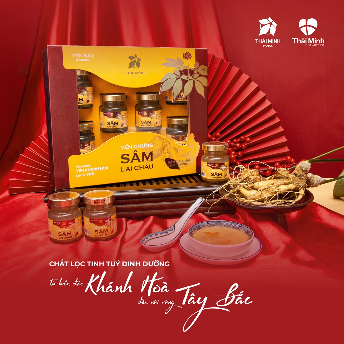 Yến sào Thái Minh - Yến chưng Sâm Lai Châu