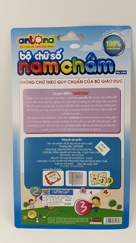 Bộ Chữ Số Nam Châm Antona