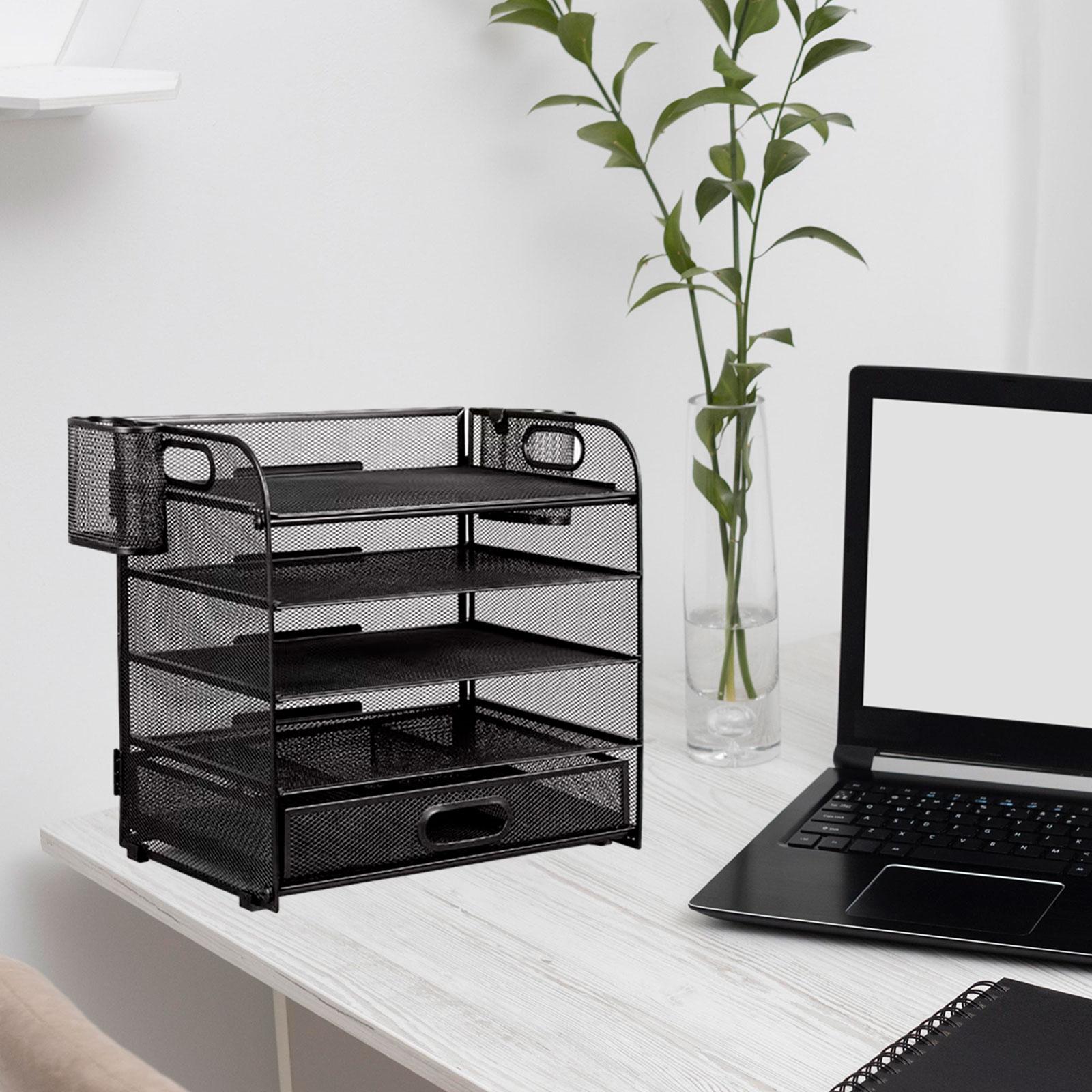 Mesh File Letter Tray Letter Tray Paper Organizer for Home Office Stationery