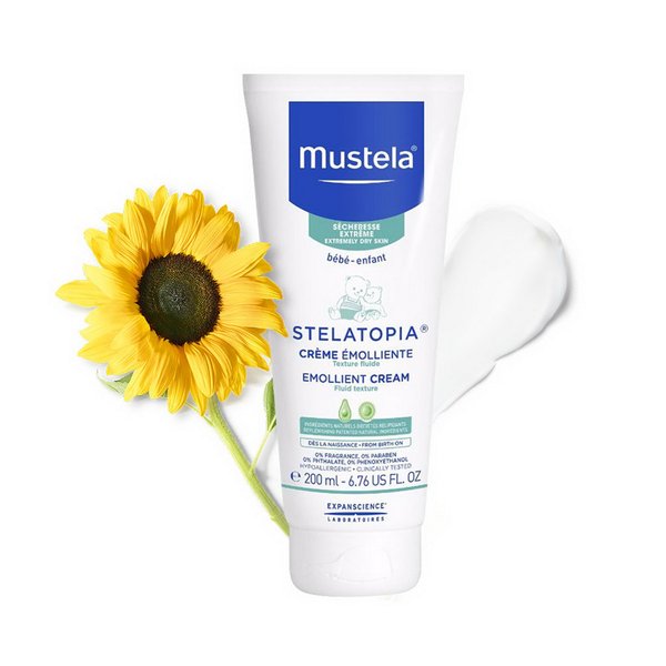 Mustela Kem Dưỡng Da Dành Cho Da Chàm Thể Trạng Stelatopia Emollient Cream 200ml Tặng Gentle Cleansing Gel 50ml