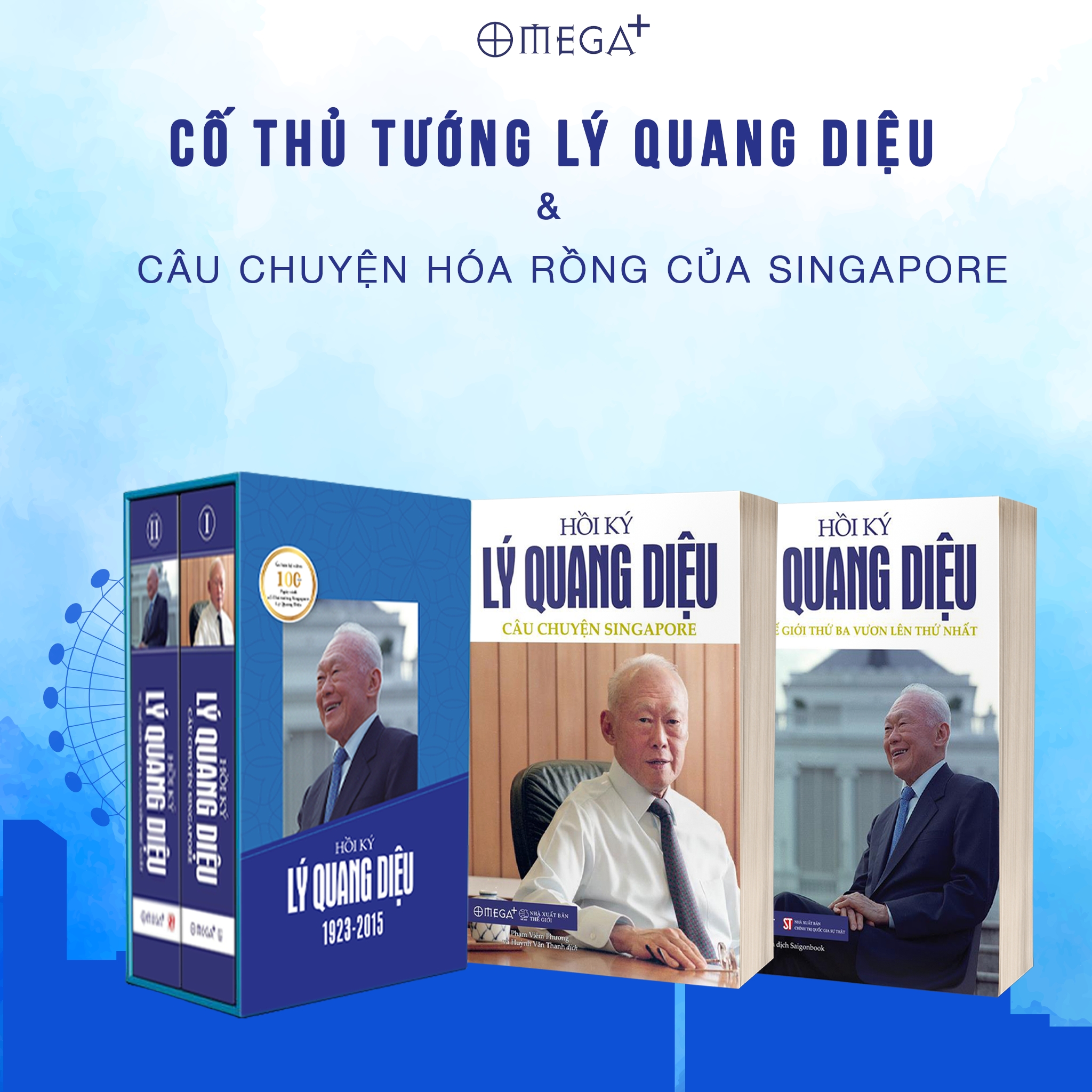Combo 2 tập Hồi Ký Lý Quang Diệu  Tặng Kèm Bookmark Tuyệt Đẹp