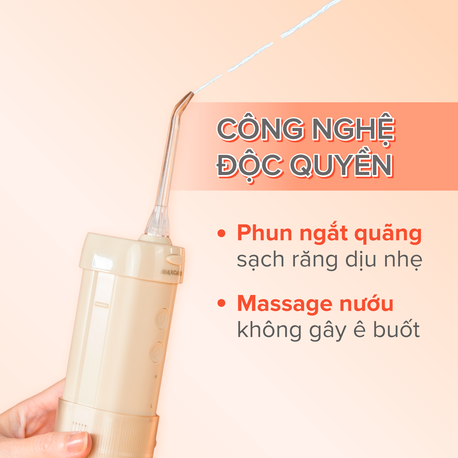 Hình ảnh Máy Tăm Nước Cầm Tay Maxcare Travel Size UltraClean Max456PRO - Công Nghệ Độc Quyền Nhật Bản, Phiên Bản Giới Hạn, 200ml