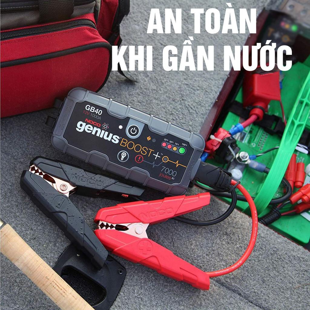 Bộ kích bình ắc quy ô tô NOCO GB40, 1000A kiêm sạc dự phòng- hàng chính hãng