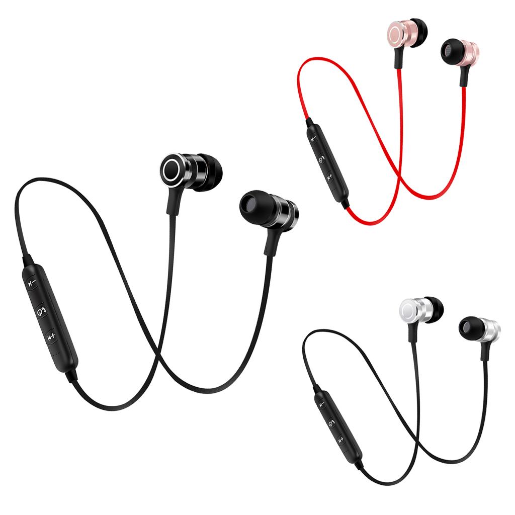 Wireless Headphones V4.1 Wireless Stereo Earbuds Built-in Noise Cancellation Stereo Bluetooth Headphones with Mic for iPhone and Android Phones