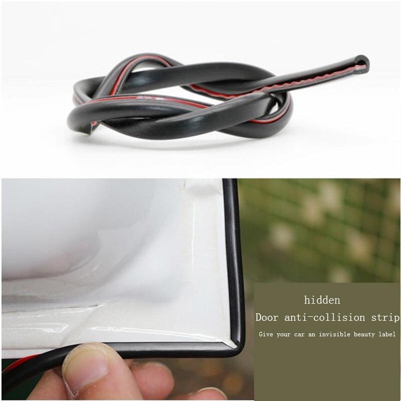 Cuộn Dây Cao Su 5M Dán Viền Cửa Xe Hơi Chống Va Chạm Trầy Xước