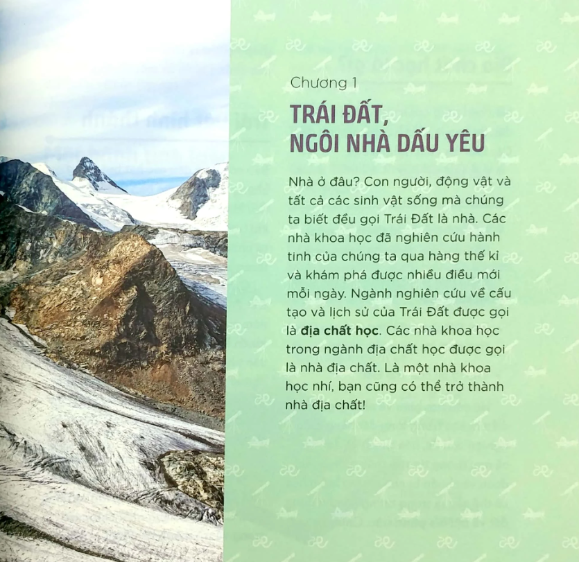 Sách Nhà khoa học nhí. Tìm hiểu địa chất - Đá, khoáng chất và mặt đất dưới chân ta