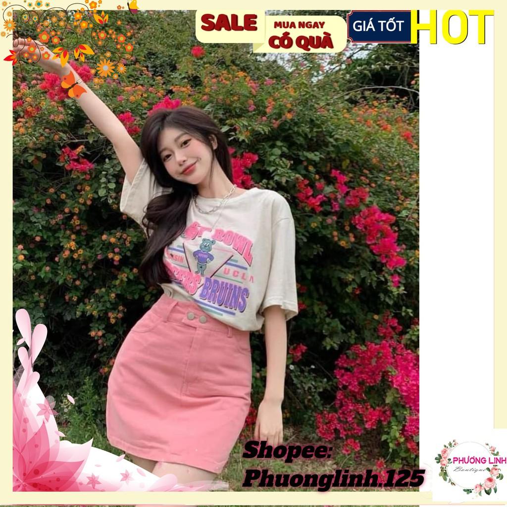 SET ÁO PULL BOWN MIX CHÂN VÁY HỒNG NGẮN CHO NỨ