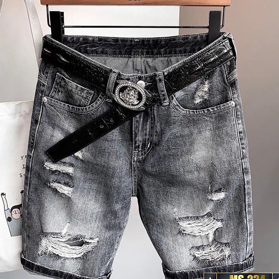 Quần short jean chất bò co giãn- quần lửng nam nhiều mẫu thời trang TINA ms232