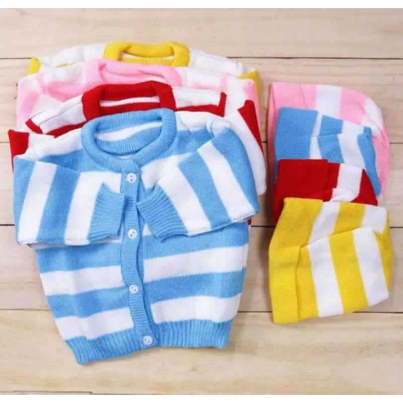Bộ áo len và mũ cho bé từ ss- 6 tháng tuổi
