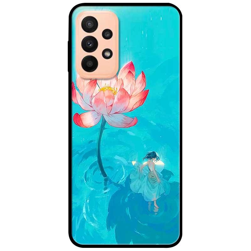 Ốp lưng dành cho Samsung A13 5G - Samsung A33 5G mẫu Thiếu Nữ Và Sen