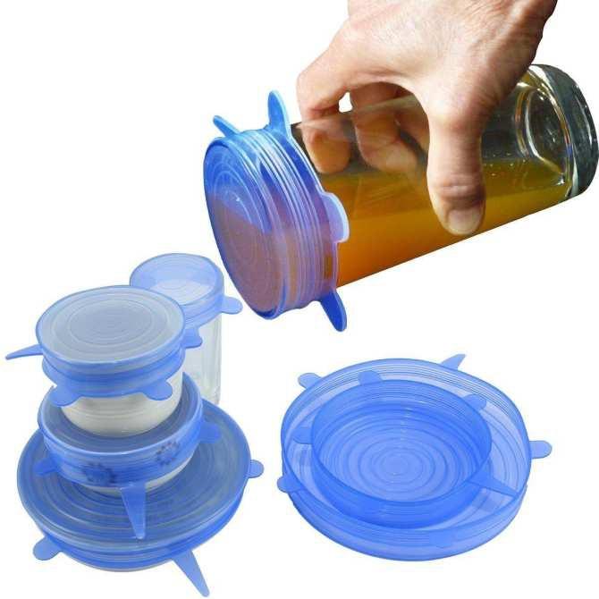 Bộ 6 Nắp Đậy Thực Phẩm Bằng Silicon Đảm Bảo An Toàn