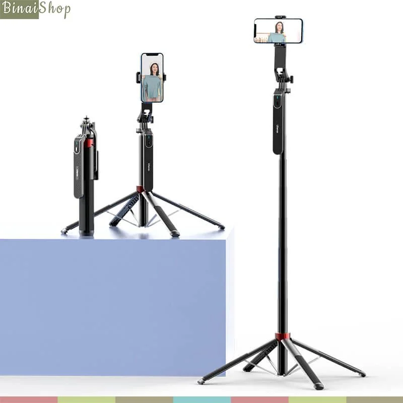 Ulanzi MA09 - Tripod Selfie Điều Khiển Từ Xa Bluetooth Dành Cho Gopro, Điện Thoại, Máy Ảnh, Chiều Cao Tối Đa 1,8m - Hàng chính hãng