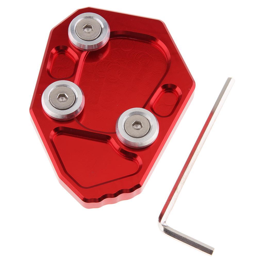 Kickstand Side Stand Enlarge Pad Plate for   2010-2015 Red