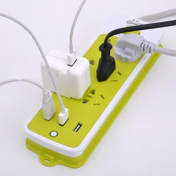 Ổ Cắm Điện Đa Năng Có 3 Cổng Sạc USB