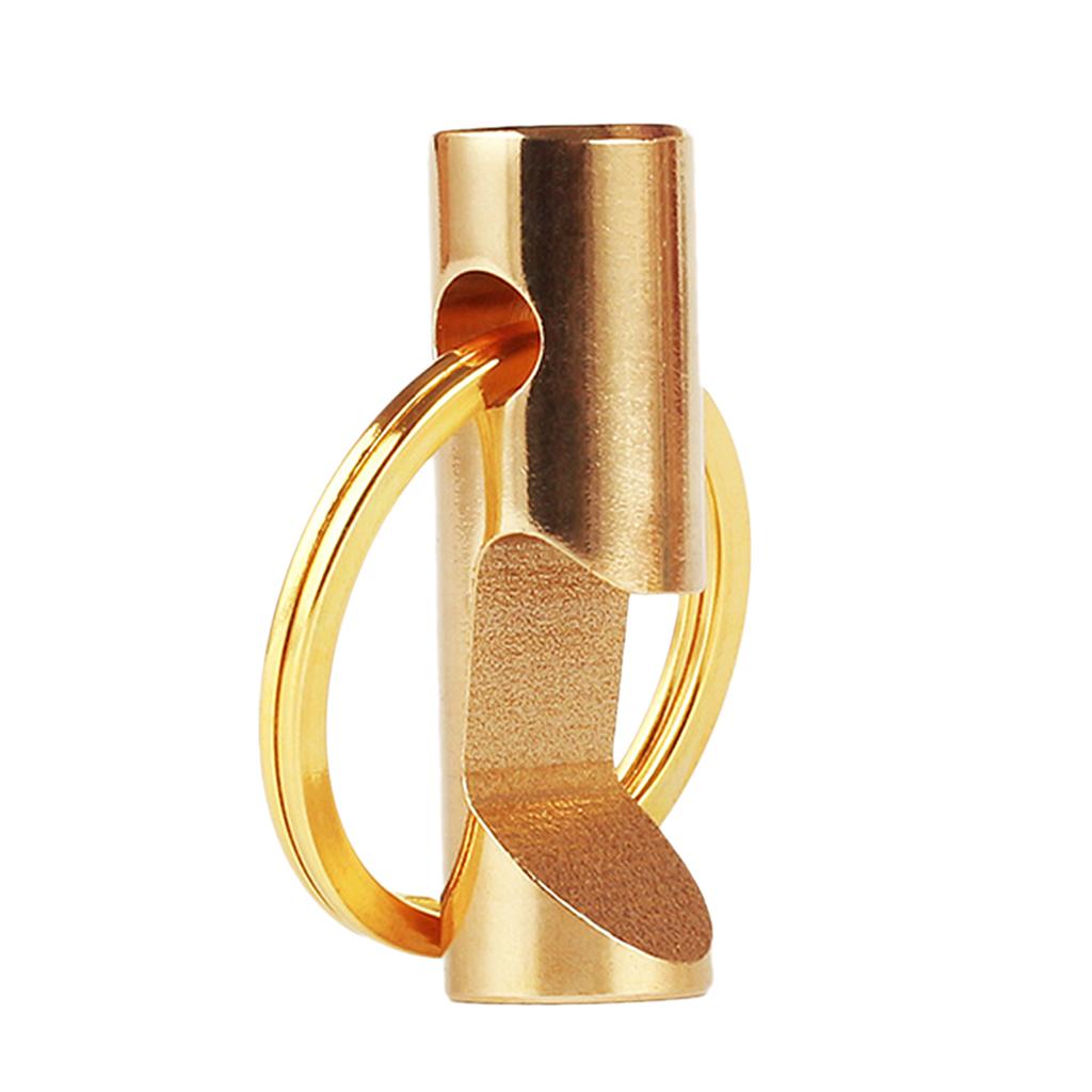 Brass Gold Bottle Opener, with Key Ring, Split Chain Key Holder Smooth Edge