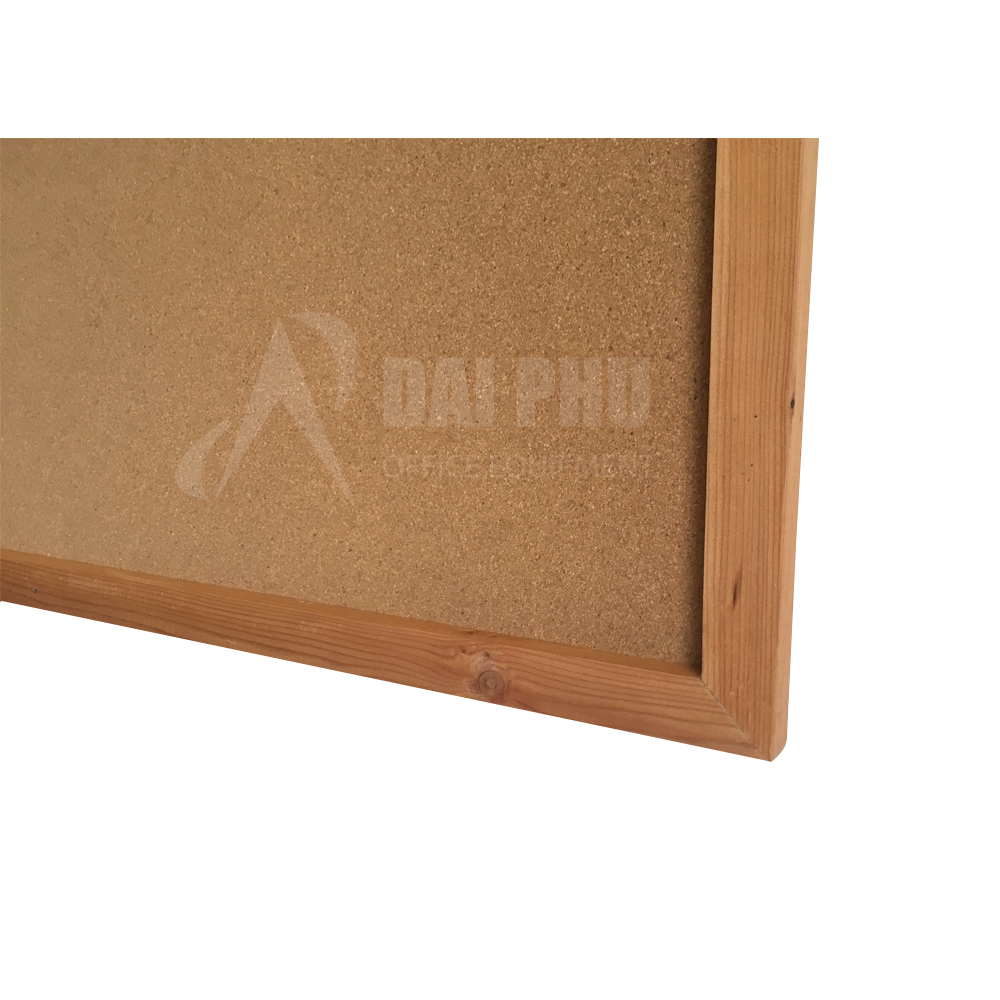 Bảng Ghim Bần (LIE) Khung Gỗ Thông Kích Thước 120x240 cm Tặng Hộp Đinh Ghim