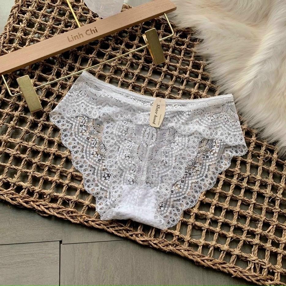 Quần Lót Nữ Ren Sexy thiết kế họa tiết ren xuyên thấu siêu gợi cảm quyến rũ mẫu lộn xộn