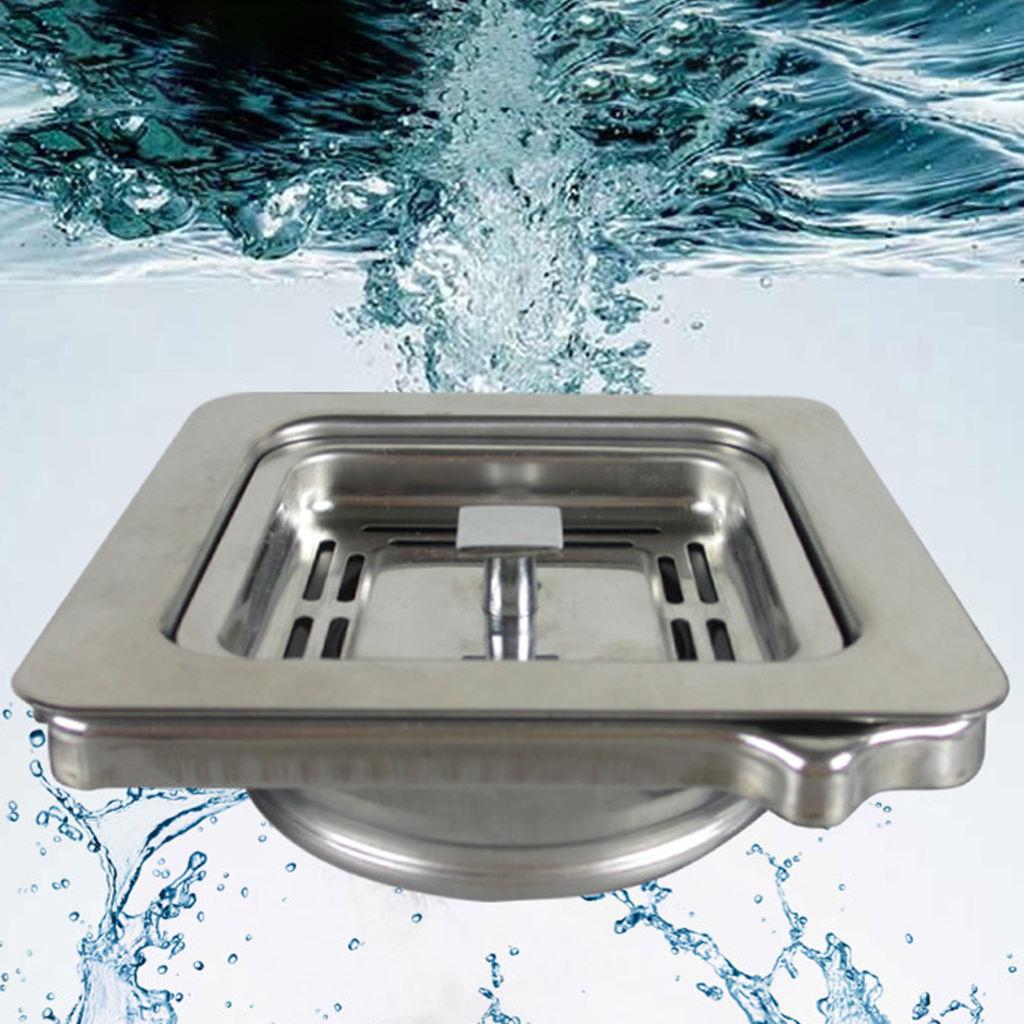 1pc 114x114mm Square Garbage Disposer Drain Kitchen Sink Strainer Adapter