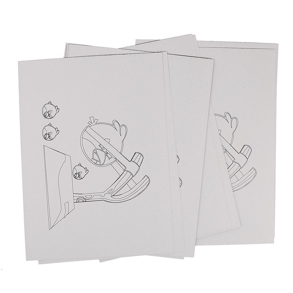 10pcs Kids Stationery Sketch Scratch Paper Note Drawing Educational