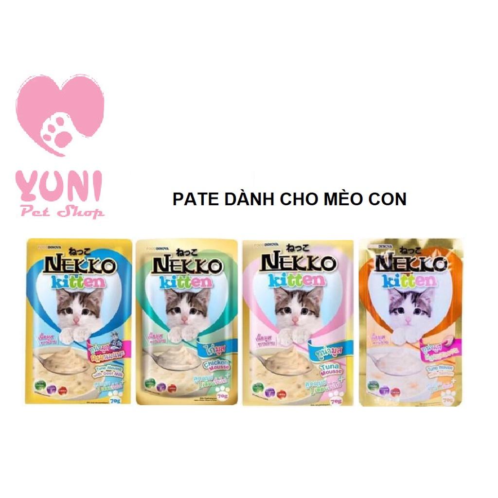 Pate NEKKO Kitten Thức Ăn Cho Mèo Con 70g - Yuni Pet Shop