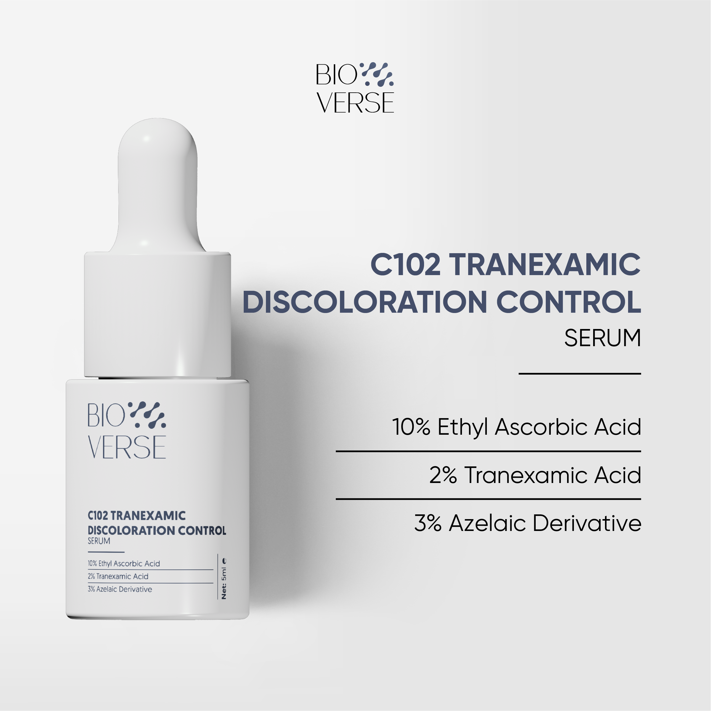 Sample Tinh chất Vitamin C102 hỗ trợ mờ thâm đỏ &amp; chống oxy hóa C102 Tranexamic Discoloration Control Serum 5ml