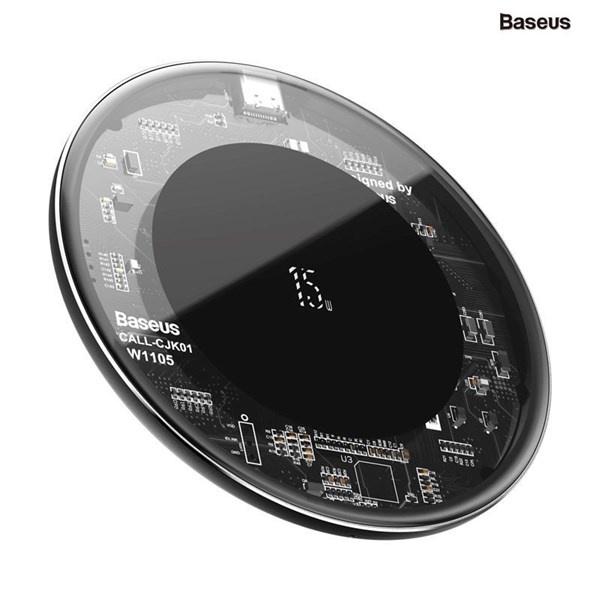 Baseus -BaseusMall VN Đế sạc nhanh không dây 15W Baseus Simple Wireless Charger- Hàng chính hãng