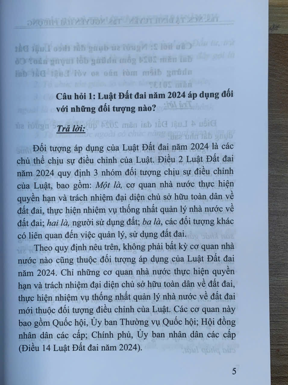 200 câu hỏi và trả lời về Luật Đất đai năm 2024