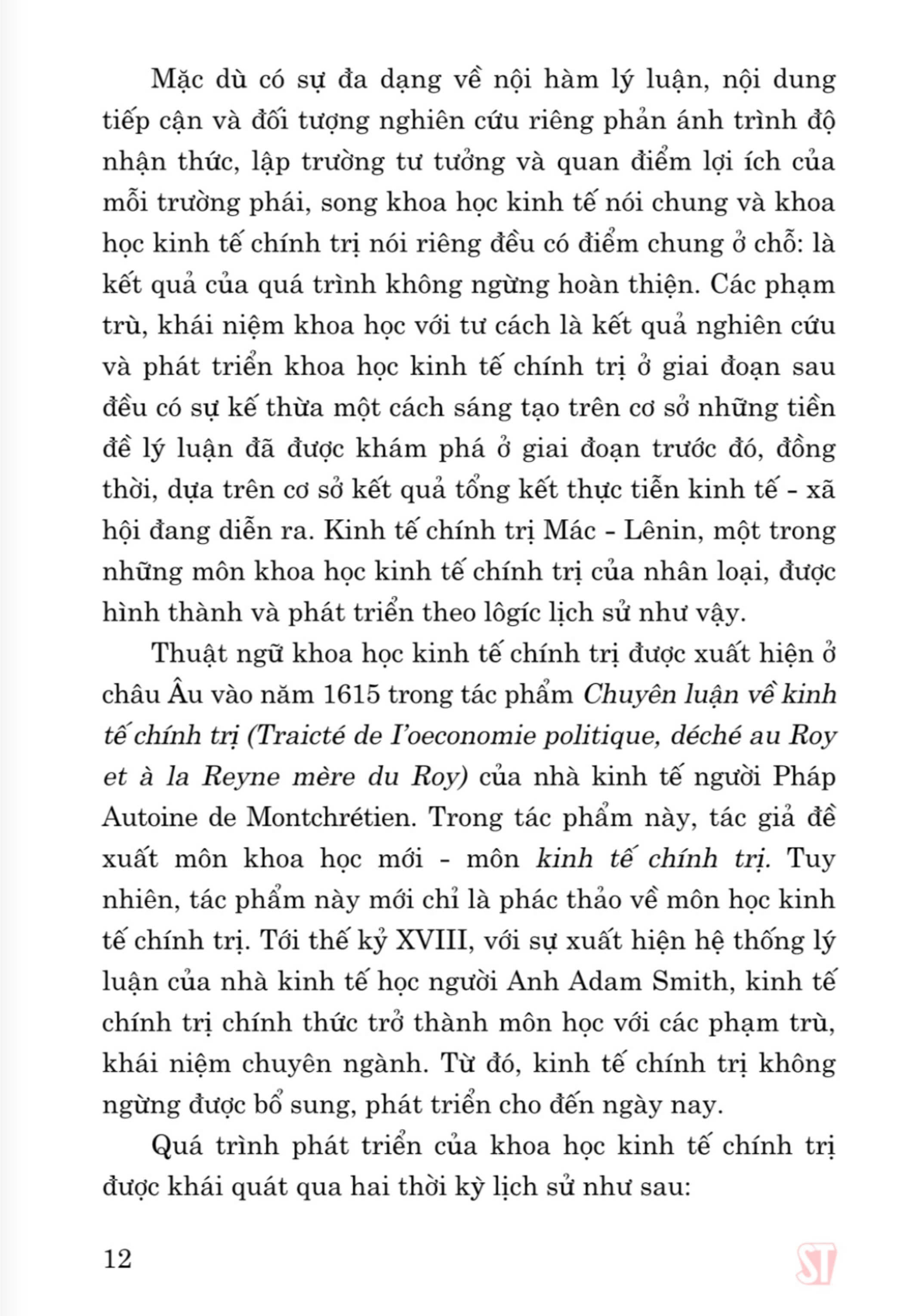 Giáo trình Kinh tế chính trị Mác - Lênin (Dành cho bậc đại học hệ chuyên lý luận chính trị) (bản in 2024)