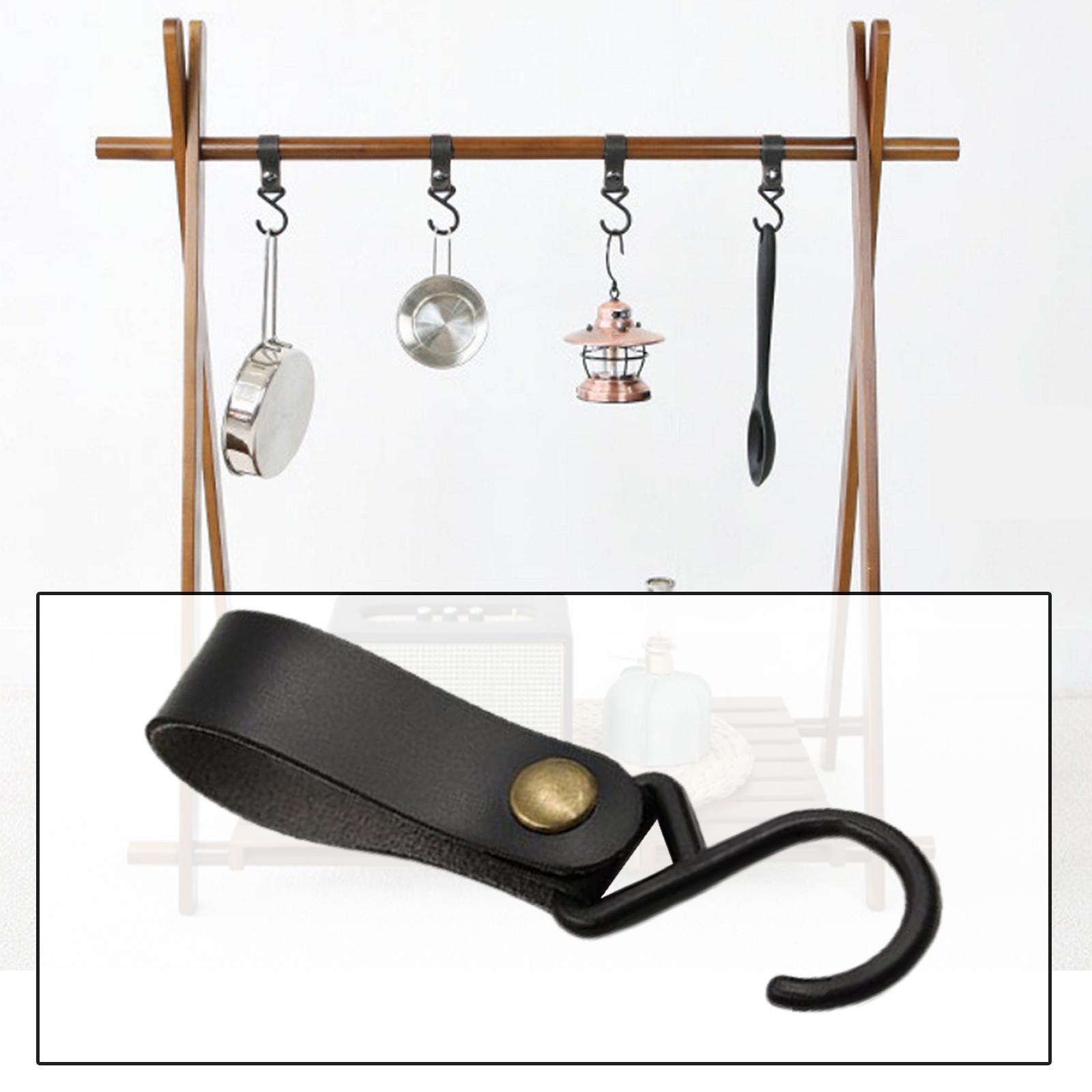 Hardware Tableware Clothesline Campsite Rack Hook Black