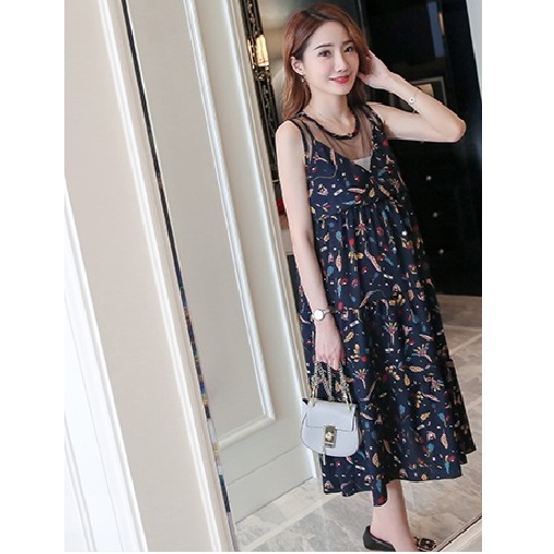 ĐẦM BẦU CHIFFON HOẠ TIẾT ẤN TƯỢNG DR2382