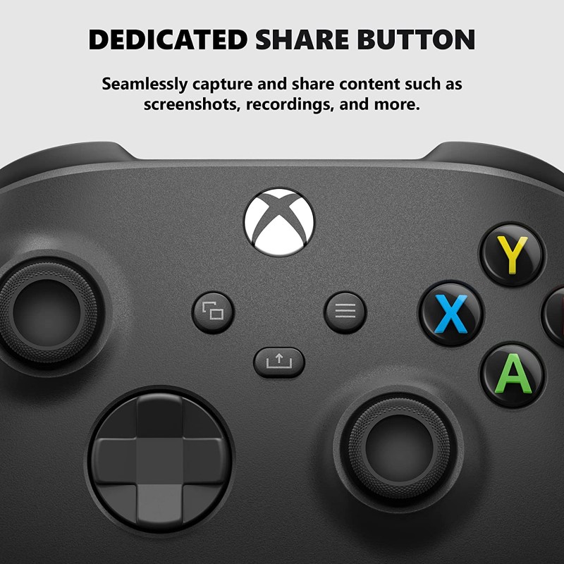 Gamepad Không dây Bluetooth Xbox One X Black - cho máy tính, laptop, smartphone, máy tính bảng, máy game