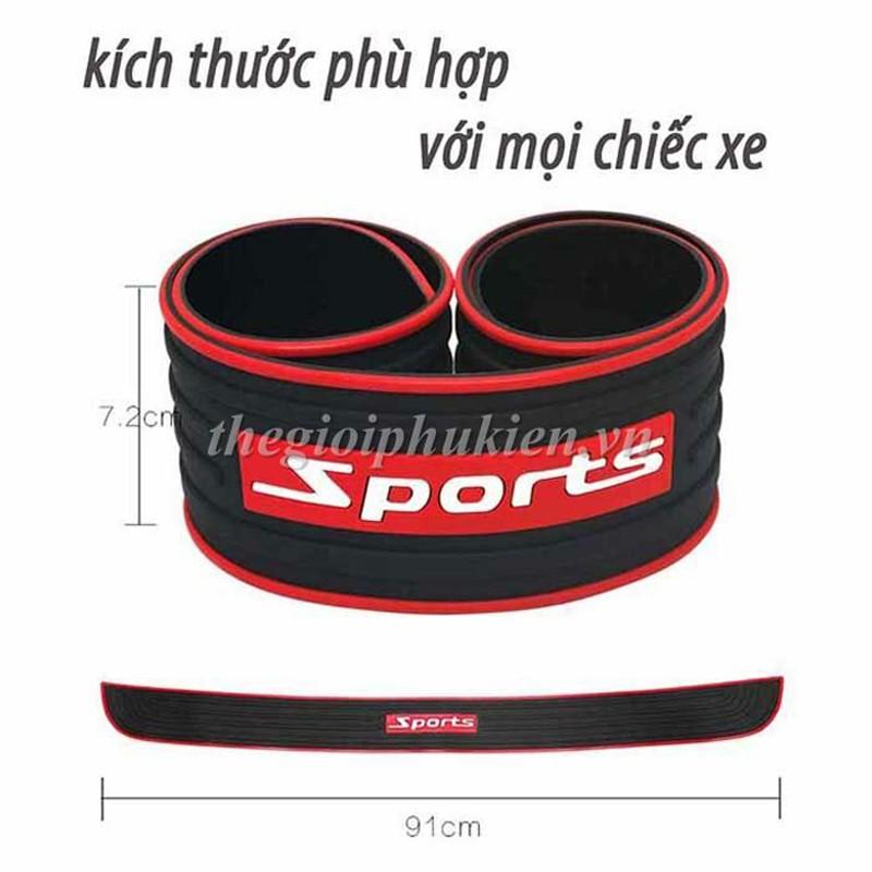 Nẹp Cao su Sport chống trầy bậc cốp ngoài Ô tô, Xe hơi đa năng