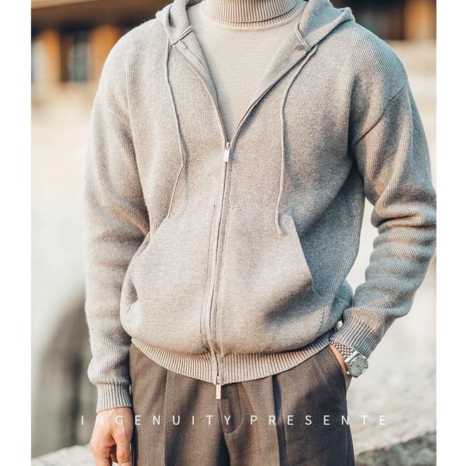 Áo Hoodie Len Dệt Kim, Áo Hoodie Zip Kéo Khoá ODIN H01 Mùa Đông Ấm Áp Thời Trang