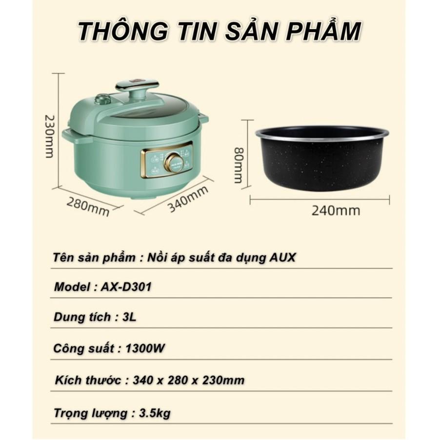 Nồi áp suất đa năng AX-D301 dung tích 3L