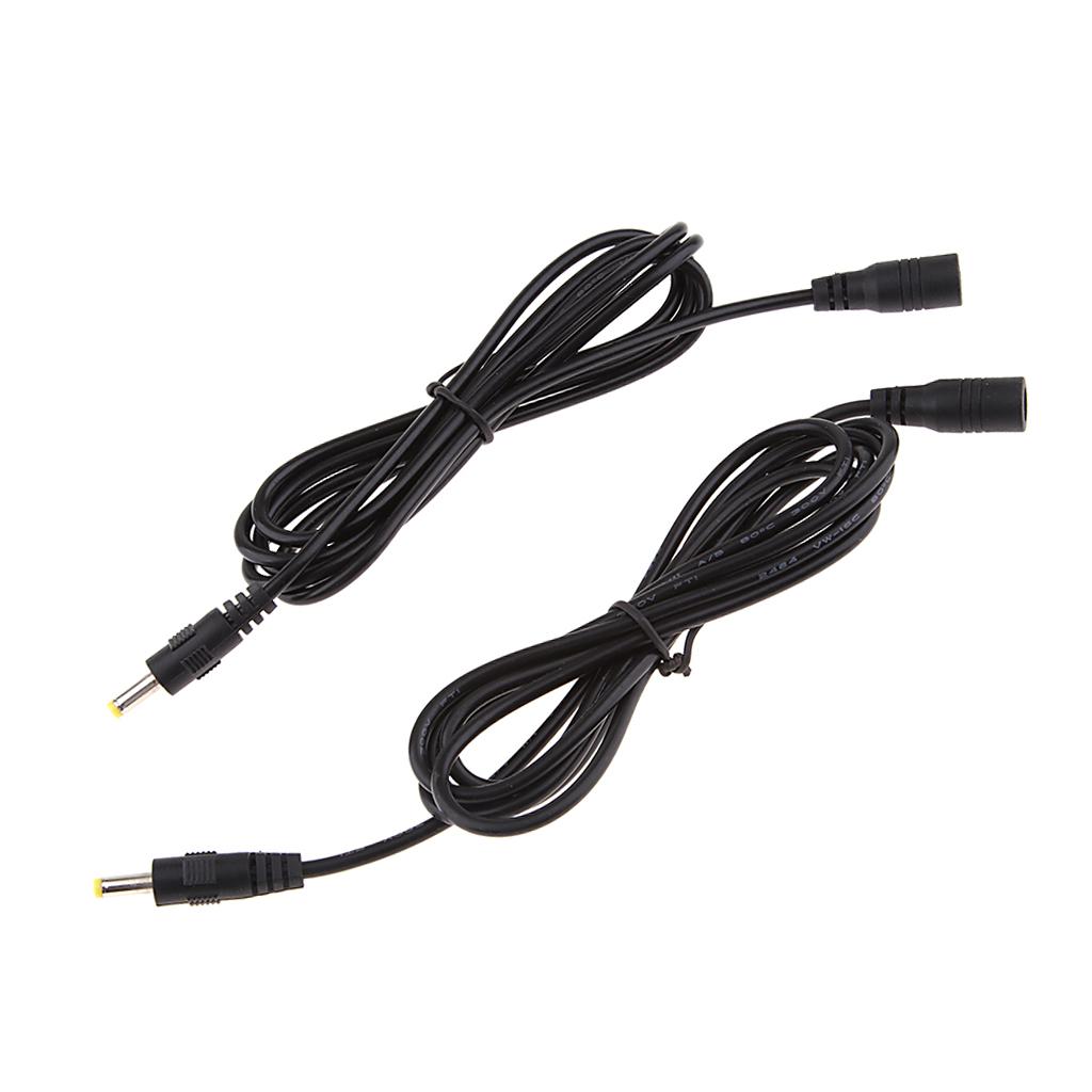 2x2x DC Power Adapter Cable 4.0x1.7mm Male Plug to Female Jack Converter 1.5M