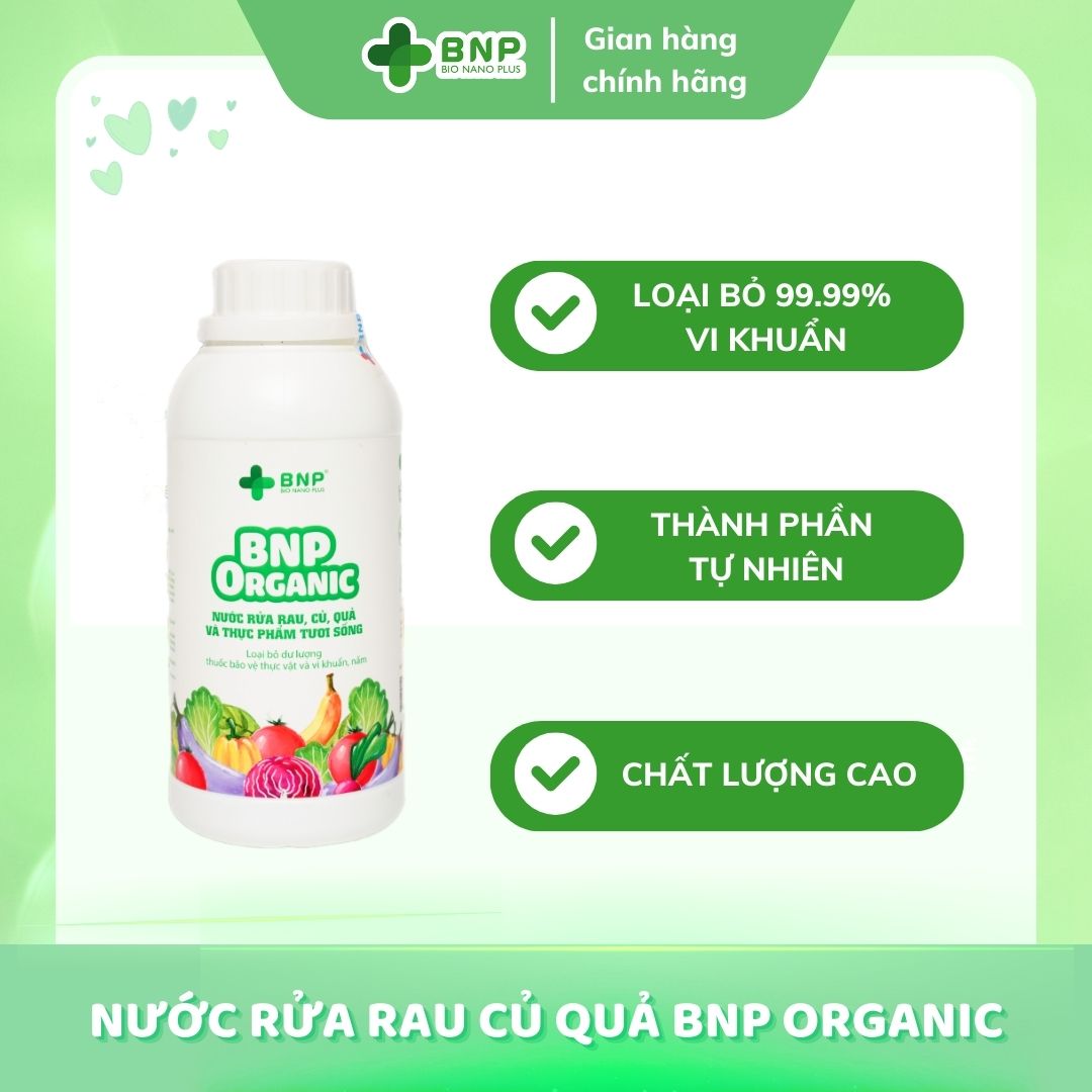 Nước Ngâm Rửa Rau Củ Quả BNP Organic