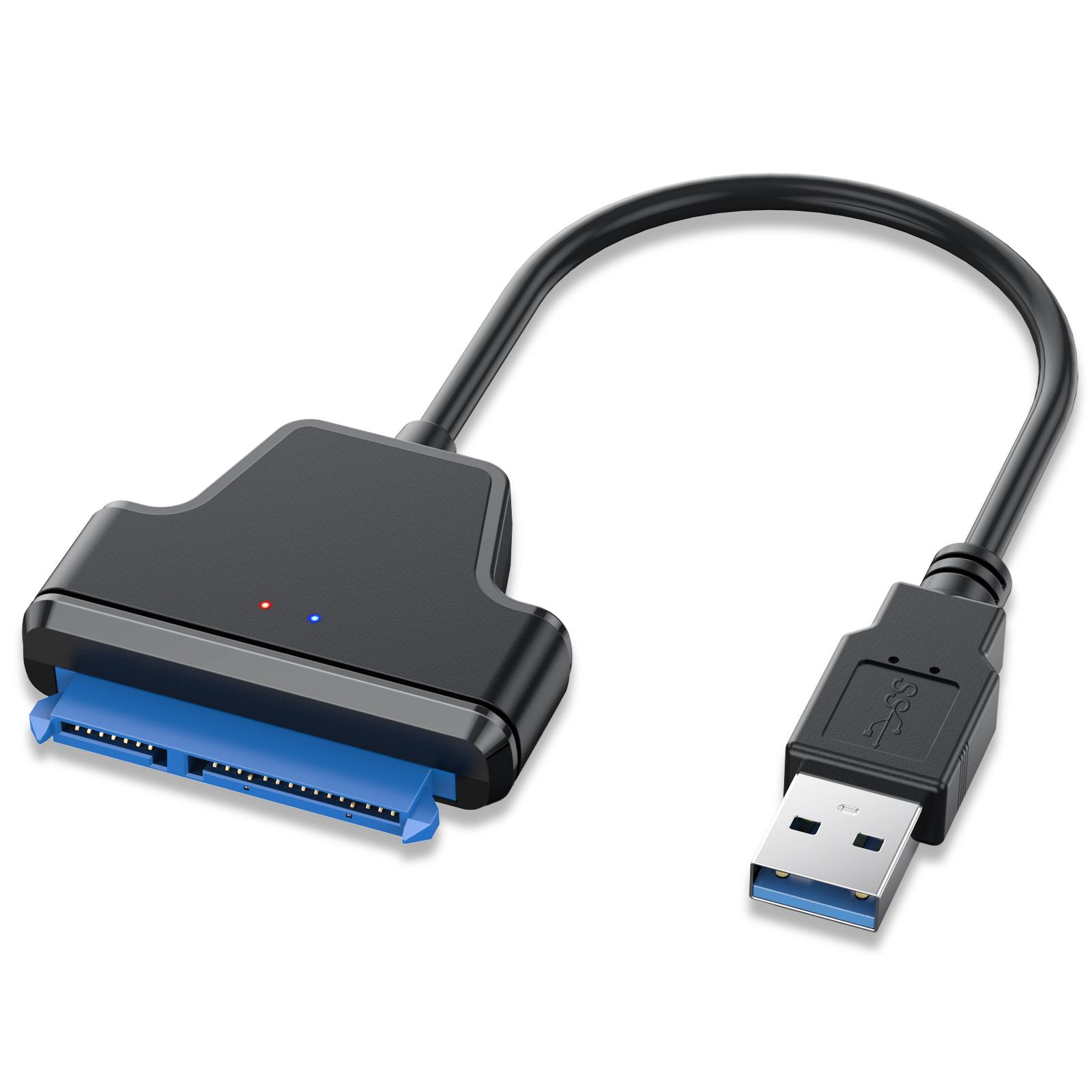 Bộ chuyển đổi SATA sang USB USB3.0 3.1 Cáp ổ cứng ngoài SATA 22pin chuyển đổi đĩa cứng W/ UASP cho 2.5 "ổ cứng/ SSD