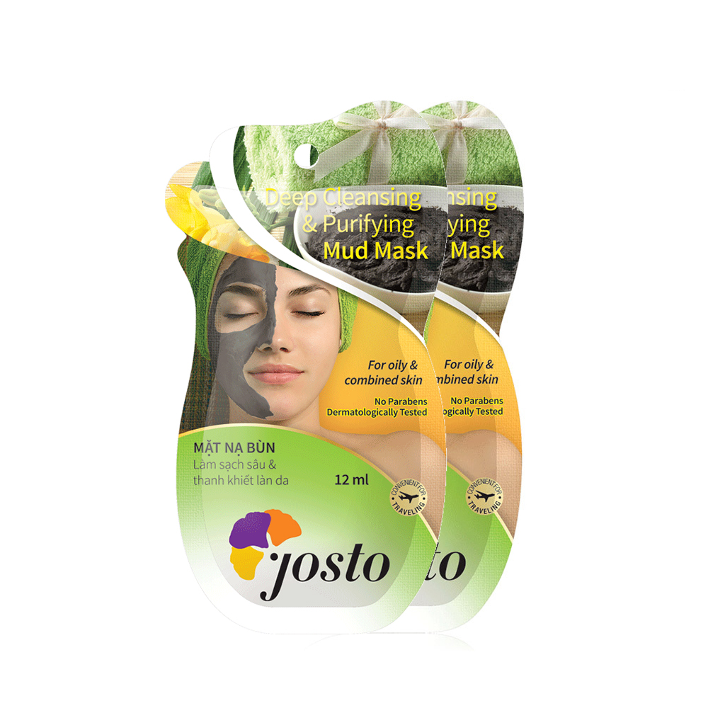 Mặt Nạ Bùn Làm Sạch Sâu Josto Deep Cleansing & Purifying Mud Mask 12ml