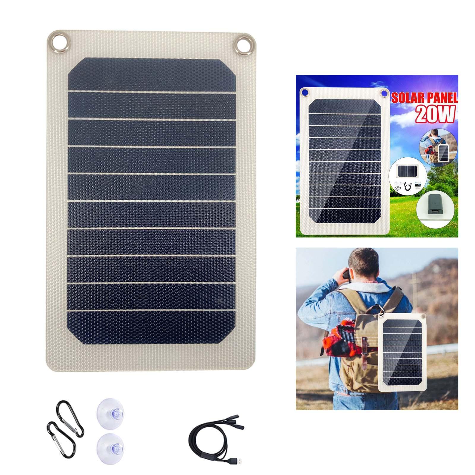 Backpack Solar Panel Charger USB Port for Electronic Products Mobile Phone