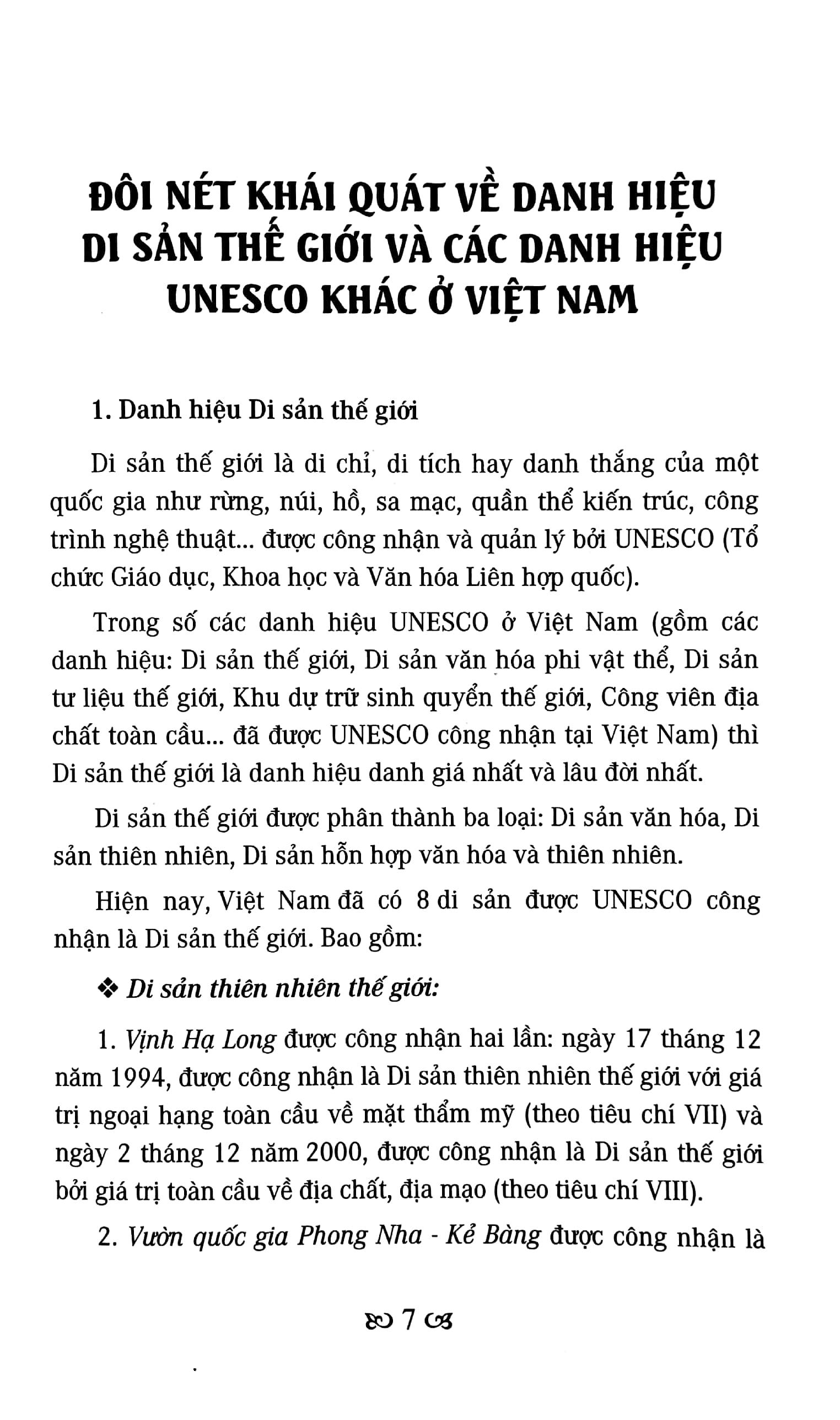 Việt Nam Đất Nước-Con Người - Di Sản Thế Giới Ở Việt Nam