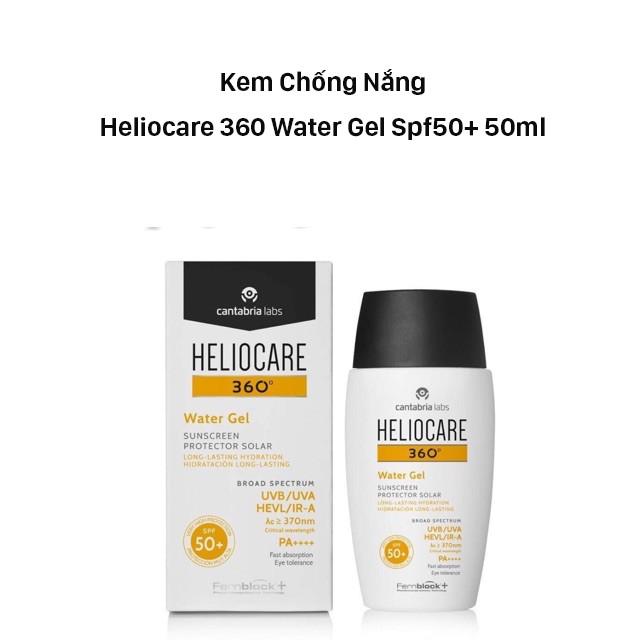 HÀNG NHẬP KHẨU - Kem chống nắng Heliocare Water Gel SPF50 Không Nhờn Rít, Phù Hợp Da Dầu, Chống Lão Hoá