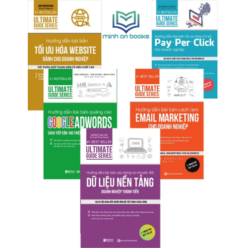 Combo Trọn Bộ 5 Cuốn Sách Tuyệt Kĩ Marketing Thời 4.0: Ultimate Guide Series : E-mail Marketing + Tối Ưu Hóa Website + Quảng Cáo Google Adwords + Chỉ Số Pay – Per – Click + Dữ Liệu Nền Tảng – MinhAnBooks