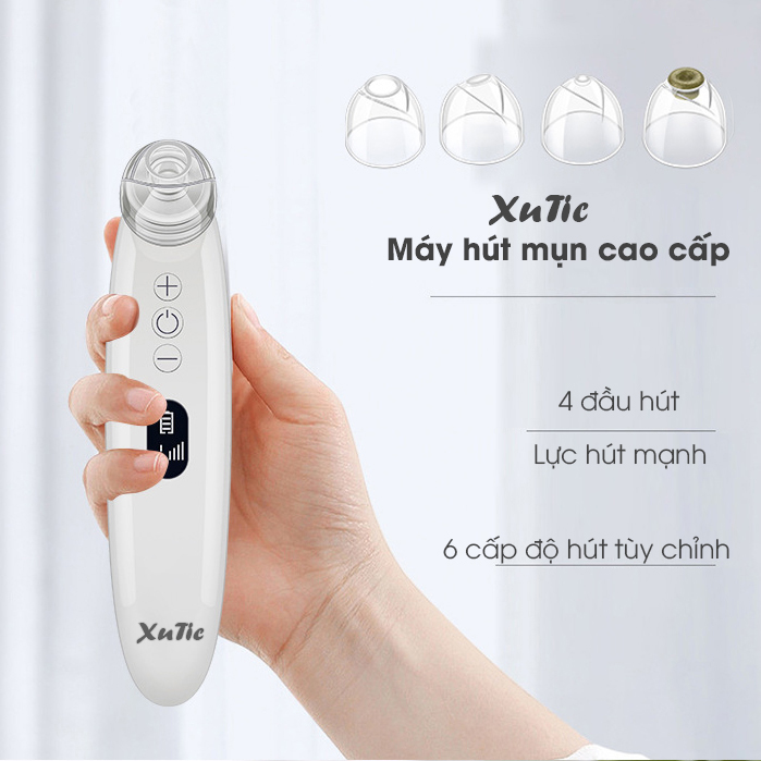 Máy Hút Mụn Cầm Tay XuTic FY-200B LED Cao Cấp, Đế Sạc Đi Kèm - MP182 (Bảo Hành 12 Tháng)