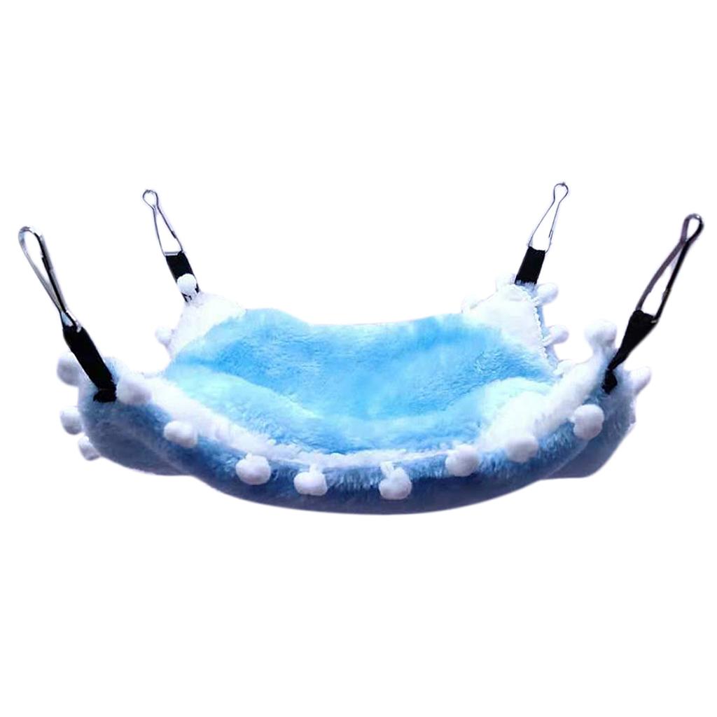 Small Animals Warm Hammock Hamster Sleep Bed For Small Pet Blue-S