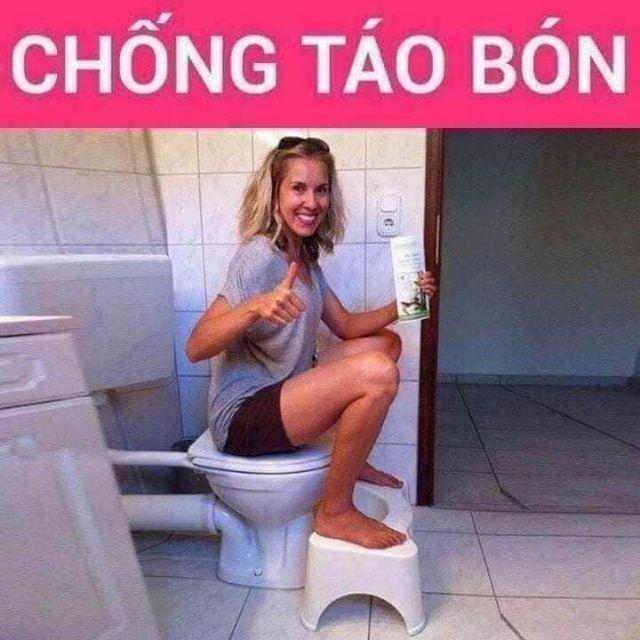 GHẾ KÊ CHÂN TOILET chống táo bón